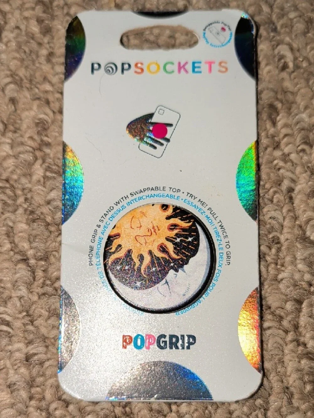 PopSockets Multi-Surface Mount + PopGrip Accessories in Black